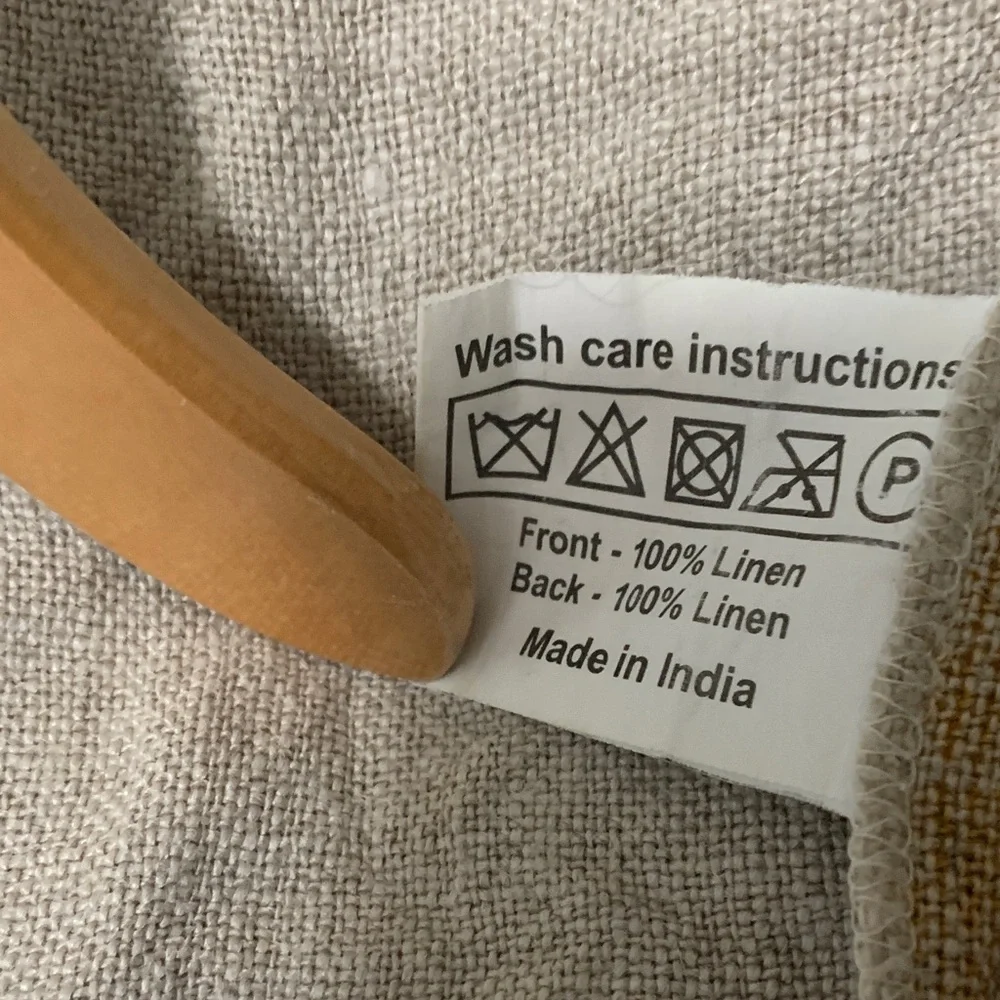 Chic Linen Two-Tone Accent Pillow Covers - Picture 6 of 7